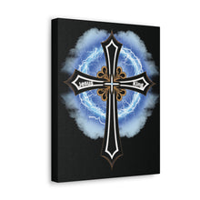 Load image into Gallery viewer, Lightning and Clouds Cross - Canvas Wall Art
