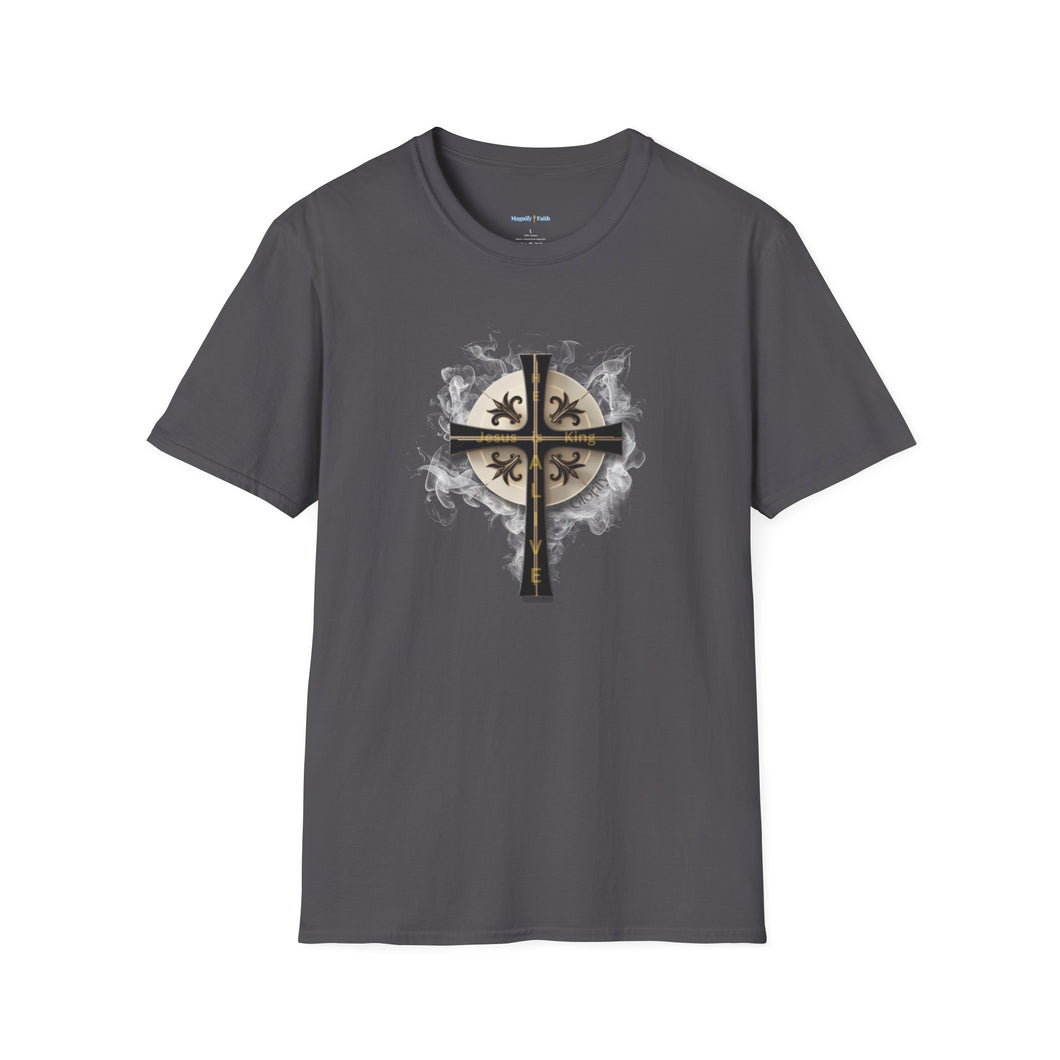 NEW! Golden & Black Cross - Unisex Softstyle T-Shirt