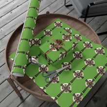 Load image into Gallery viewer, Golden &amp; Black &quot;Jesus is King&quot; Cross - Gift Wrap Papers
