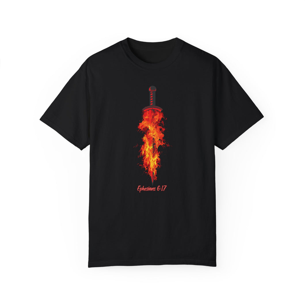 Ephesians 6:17 - Unisex Garment-Dyed T-shirt