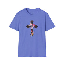 Load image into Gallery viewer, Flower Covered Cross - Unisex Softstyle T-Shirt
