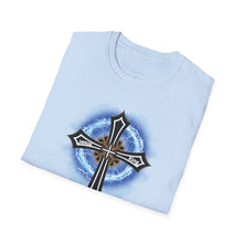 Load image into Gallery viewer, Lightning &amp; Clouds Cross - Unisex Softstyle T-Shirt
