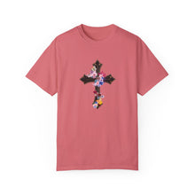 Load image into Gallery viewer, Flower Covered Cross - Unisex Garment-Dyed T-shirt
