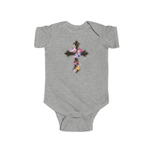Load image into Gallery viewer, Flower Covered Cross - Infant Fine Jersey Bodysuit
