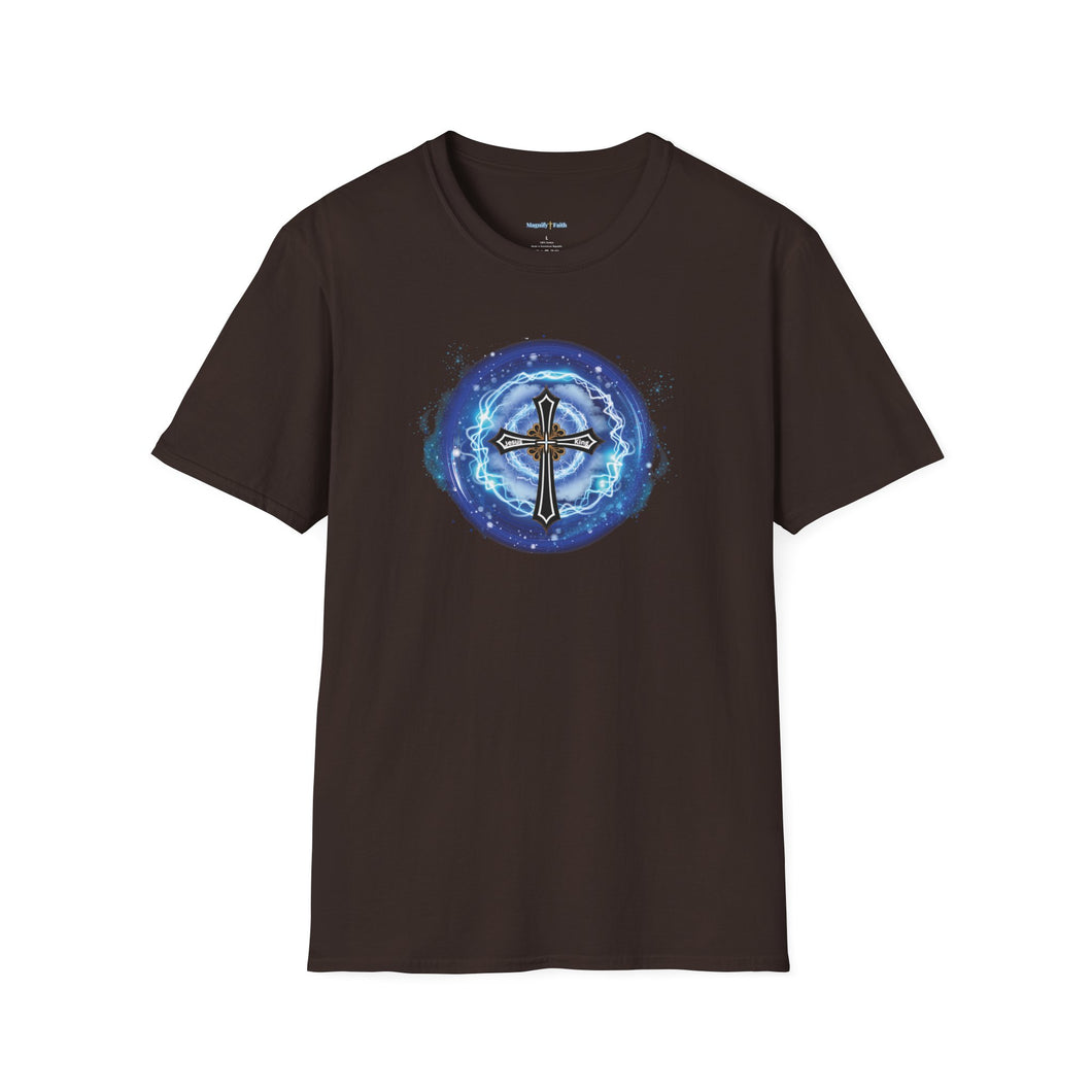 NEW! Lightning & Clouds Cross  - Unisex Softstyle T-Shirt