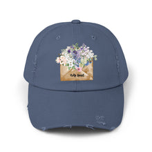 Load image into Gallery viewer, A Letter of Flowers - Unisex Style Distressed Cap
