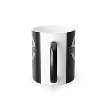 Load image into Gallery viewer, Golden &amp; Black &quot;Jesus is King&quot; Cross - Color Morphing Mug, 11oz
