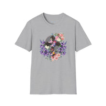 Load image into Gallery viewer, NEW! Flower Covered Cross - Unisex Softstyle T-Shirt
