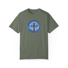 Load image into Gallery viewer, NEW! Lightning &amp; Clouds Cross - Unisex Garment-Dyed T-shirt
