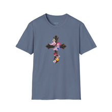 Load image into Gallery viewer, Flower Covered Cross - Unisex Softstyle T-Shirt
