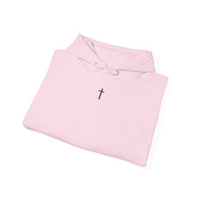 Load image into Gallery viewer, Back Design of NEW! Flower Covered Cross - Unisex Heavy Blend™ Hooded Sweatshirt
