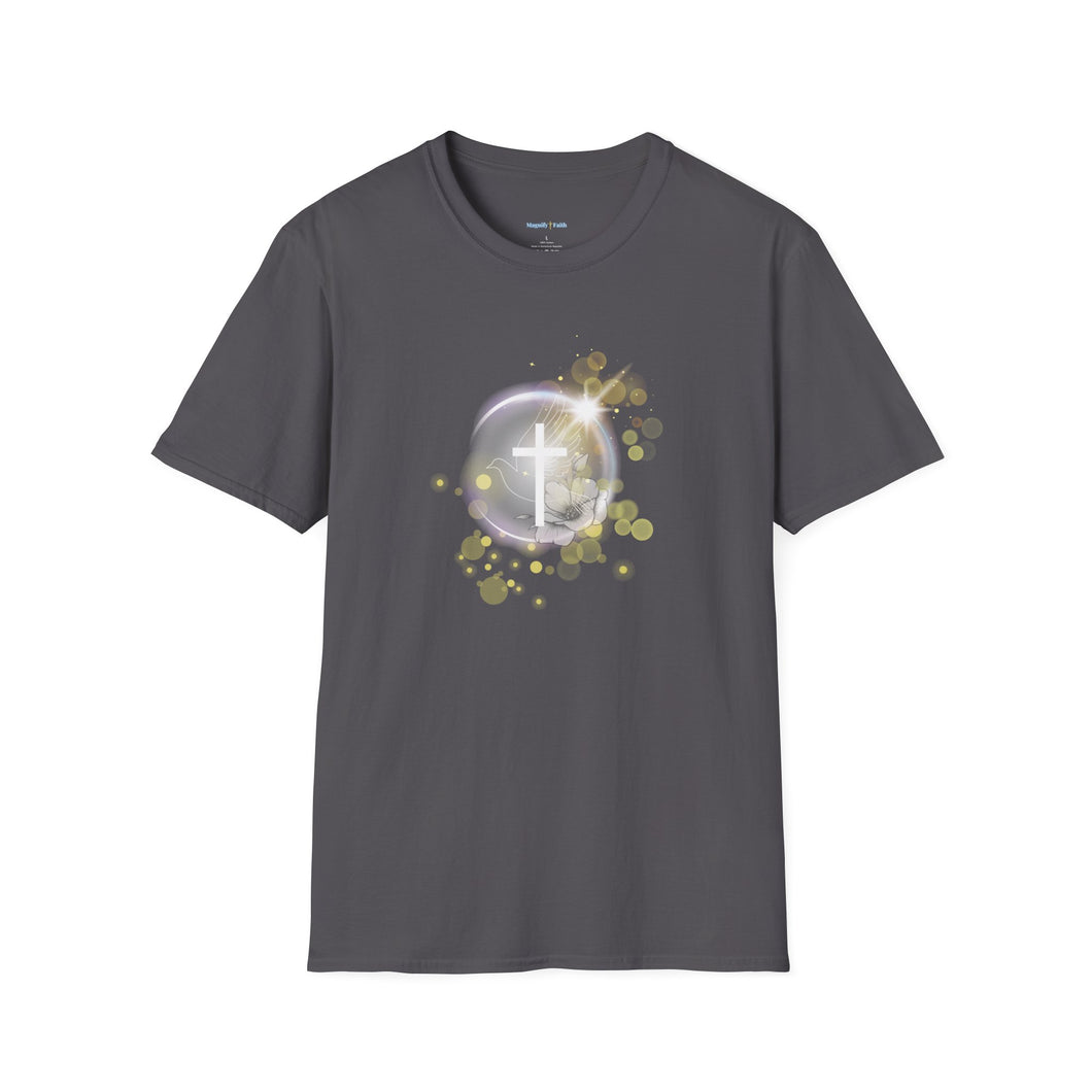 NEW! White Dove Cross - Unisex Softstyle T-Shirt