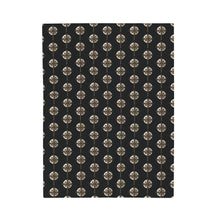Load image into Gallery viewer, Golden &amp; Black Cross &quot;Jesus is King&quot; - Plush Blanket
