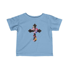 Load image into Gallery viewer, Flower Covered Cross - Baby Jersey Tee
