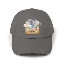 Load image into Gallery viewer, A Letter of Flowers - Unisex Style Distressed Cap
