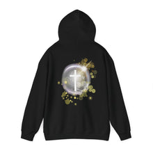 Load image into Gallery viewer, Back Design of White Dove Cross - Unisex Heavy Blend™ Hooded Sweatshirt

