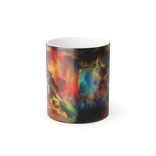 Load image into Gallery viewer, Rainbow Storm Cross - Color Morphing Mug, 11oz
