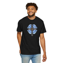 Load image into Gallery viewer, Lightning &amp; Clouds Cross - Unisex Garment-Dyed T-shirt

