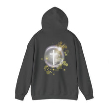 Load image into Gallery viewer, Back Design of White Dove Cross - Unisex Heavy Blend™ Hooded Sweatshirt
