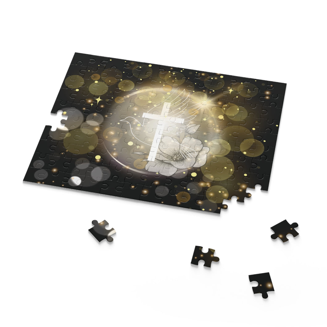 White Dove Cross - Puzzle (120, 252, 500-Piece)