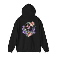 Load image into Gallery viewer, Back Design of NEW! Flower Covered Cross - Unisex Heavy Blend™ Hooded Sweatshirt
