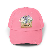Load image into Gallery viewer, A Letter of Flowers - Unisex Style Distressed Cap
