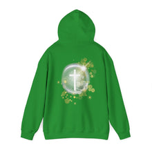 Load image into Gallery viewer, Back Design of White Dove Cross - Unisex Heavy Blend™ Hooded Sweatshirt
