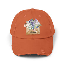 Load image into Gallery viewer, A Letter of Flowers - Unisex Style Distressed Cap
