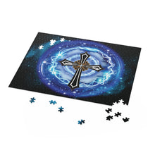 Load image into Gallery viewer, Lightning &amp; Clouds Cross - Puzzle (120, 252, 500-Piece)
