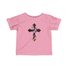 Load image into Gallery viewer, Flower Covered Cross - Baby Jersey Tee
