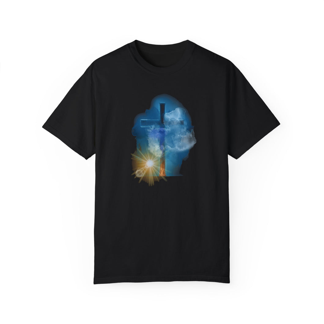 Revelation Cross - Unisex Garment-Dyed T-shirt