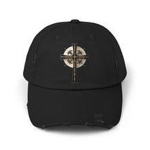 Load image into Gallery viewer, Golden &amp; Black &quot;Jesus is King&quot; Cross - Cotton Distressed Cap
