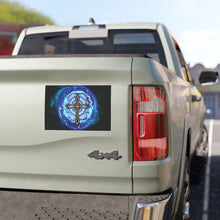 Load image into Gallery viewer, Lightning &amp; Clouds Cross - Car Magnets
