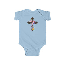 Load image into Gallery viewer, Flower Covered Cross - Infant Fine Jersey Bodysuit
