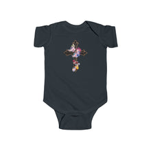 Load image into Gallery viewer, Flower Covered Cross - Infant Fine Jersey Bodysuit
