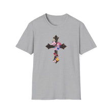 Load image into Gallery viewer, Flower Covered Cross - Unisex Softstyle T-Shirt
