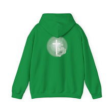 Load image into Gallery viewer, Back Design of White Dove Cross - Unisex Heavy Blend™ Hooded Sweatshirt
