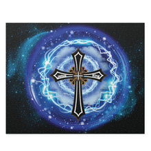 Load image into Gallery viewer, Lightning &amp; Clouds Cross - Puzzle (120, 252, 500-Piece)
