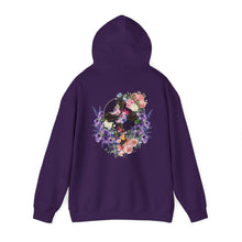 Load image into Gallery viewer, Back Design of NEW! Flower Covered Cross - Unisex Heavy Blend™ Hooded Sweatshirt
