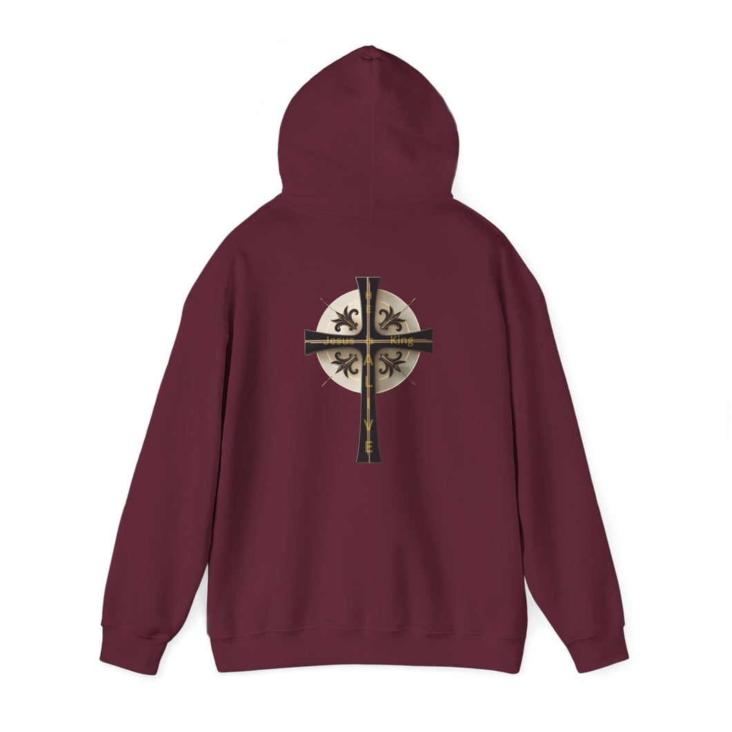 Back Design of Golden & Black Cross 