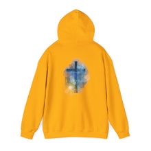 Load image into Gallery viewer, Back Design of Revelation Cross - Unisex Heavy Blend™ Hooded Sweatshirt
