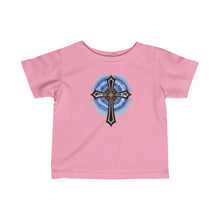 Load image into Gallery viewer, Lightning &amp; Clouds Cross - Baby Jersey Tee
