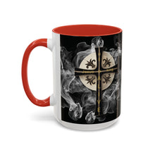 Load image into Gallery viewer, New! Golden &amp; Black &quot;Jesus is King&quot; Cross - Accent Coffee Mug (11, 15oz)
