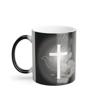Load image into Gallery viewer, White Dove Cross - Color Morphing Mug, 11oz
