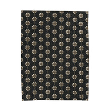 Load image into Gallery viewer, Golden &amp; Black Cross &quot;Jesus is King&quot; - Plush Blanket
