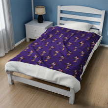 Load image into Gallery viewer, Flower Covered Cross - Plush Blanket
