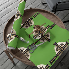 Load image into Gallery viewer, Golden &amp; Black &quot;Jesus is King&quot; Cross - Gift Wrap Papers
