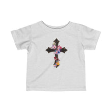 Load image into Gallery viewer, Flower Covered Cross - Baby Jersey Tee
