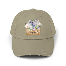 Load image into Gallery viewer, A Letter of Flowers - Unisex Style Distressed Cap
