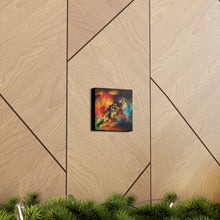Load image into Gallery viewer, Rainbow Storm Cross - Canvas Wall Art
